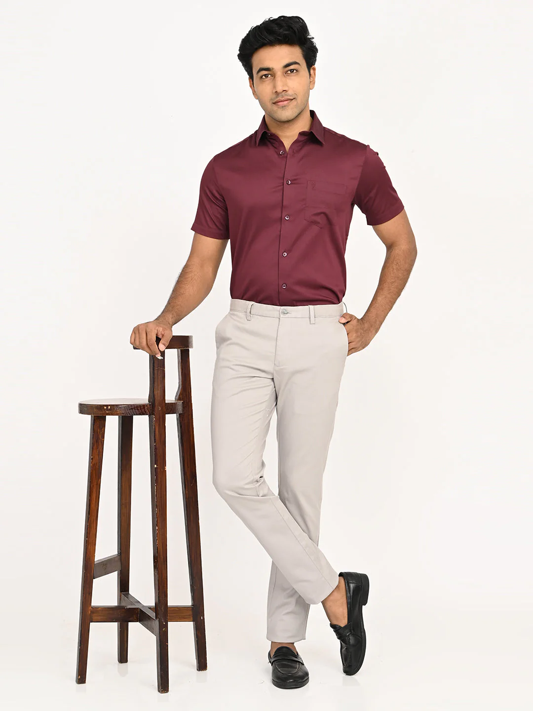 Men's Brooklyn Fit Cotton Stretch Trouser - Image 6