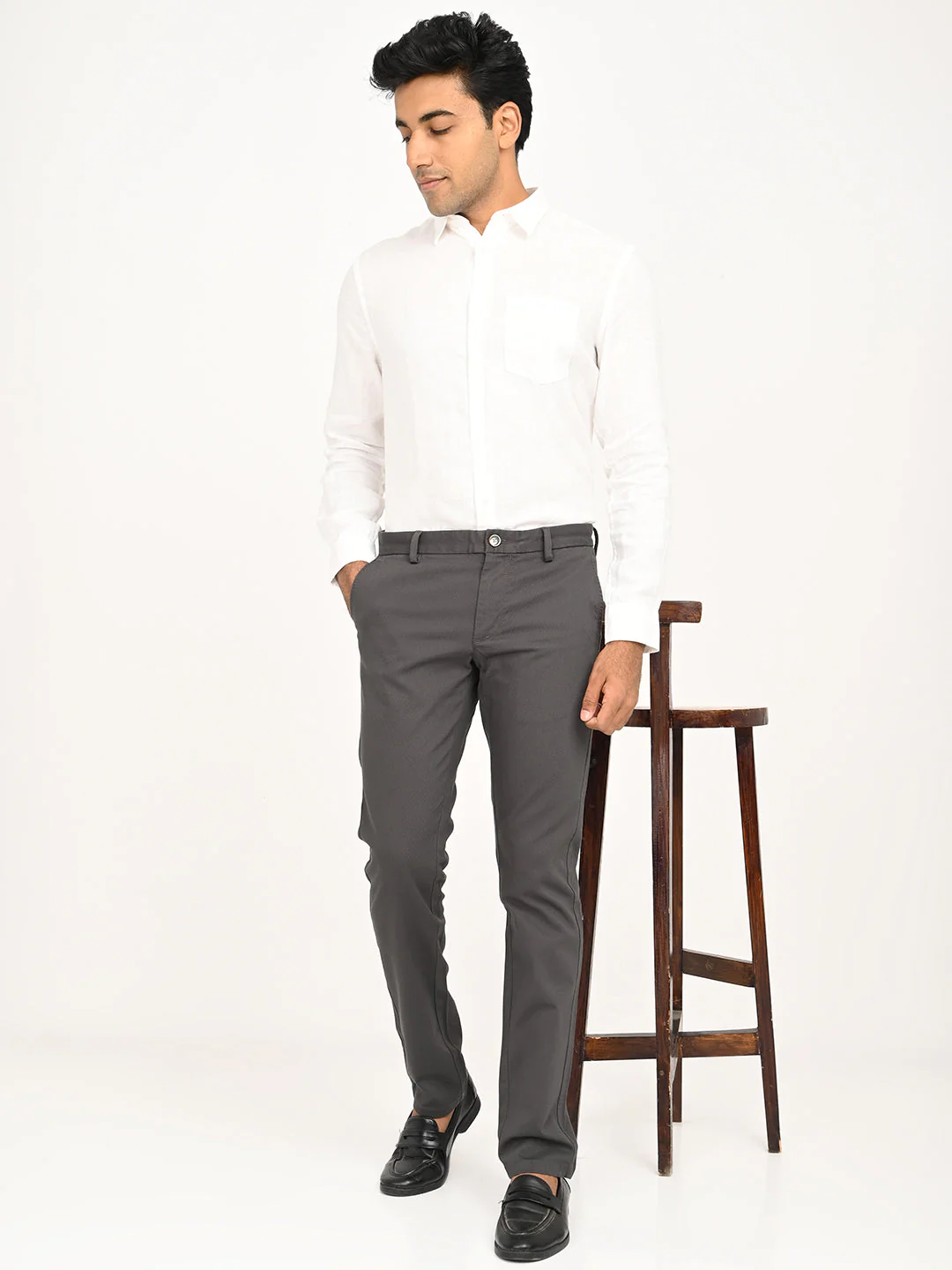 Men's Brooklyn Fit Cotton Stretch Trouser - Image 12