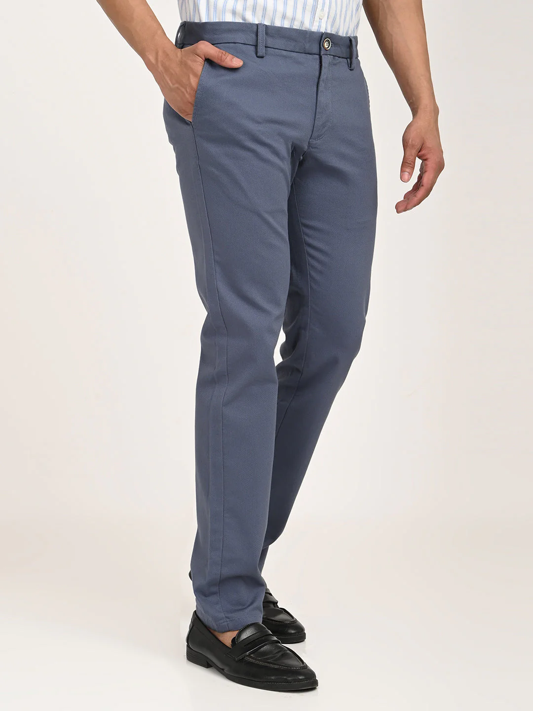 Men's Brooklyn Fit Cotton Stretch Trouser - Image 15