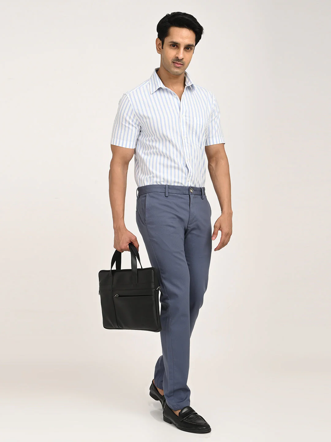 Men's Brooklyn Fit Cotton Stretch Trouser - Image 18