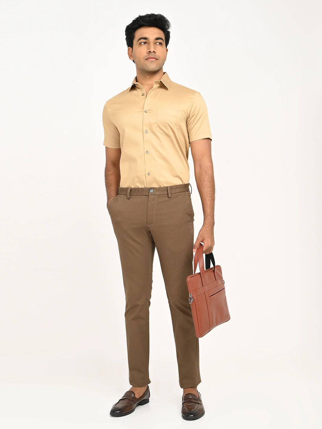 Men's Brooklyn Fit Cotton Stretch Trouser - Image 6