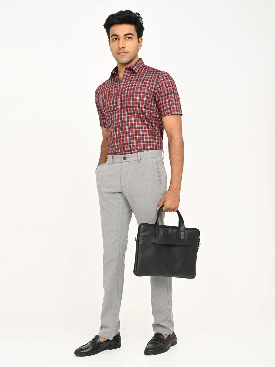 Men's Brooklyn Fit Polyester Blend Trouser - Image 6