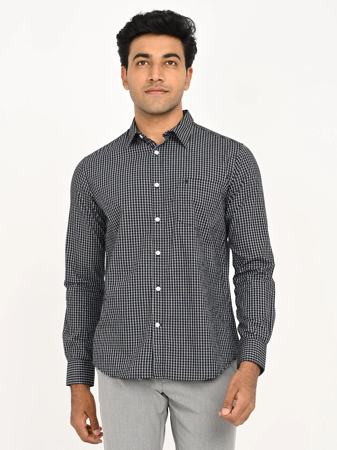 Men's Check Full Sleeve Cotton Shirt
