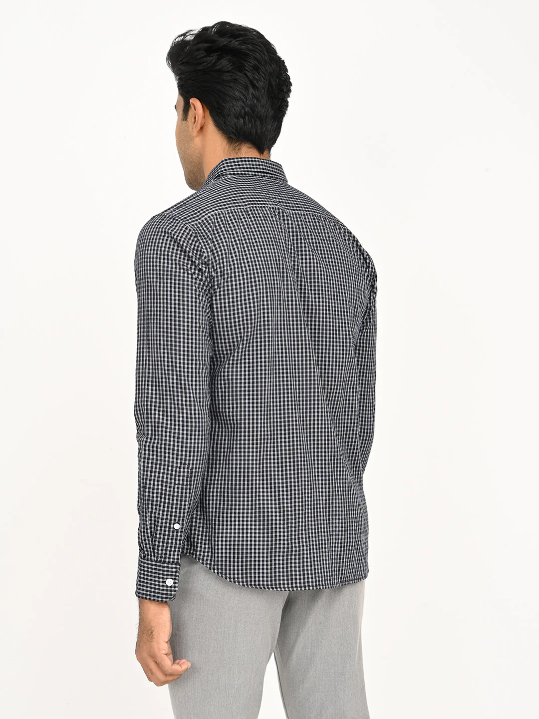 Men's Check Full Sleeve Cotton Shirt - Image 4