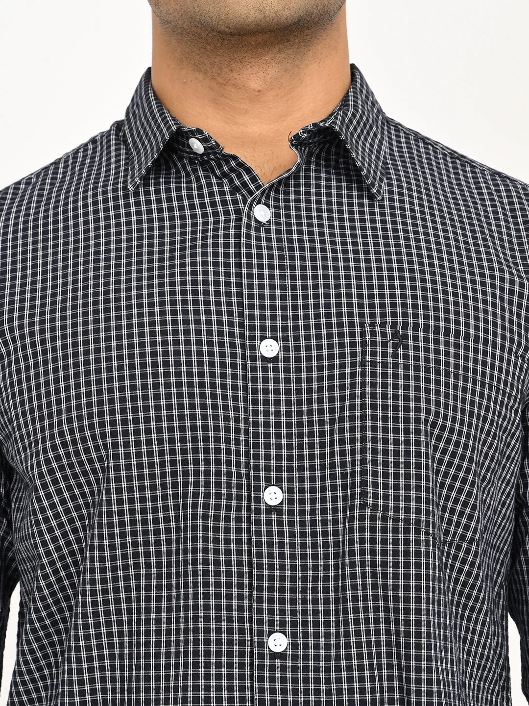 Men's Check Full Sleeve Cotton Shirt - Image 5