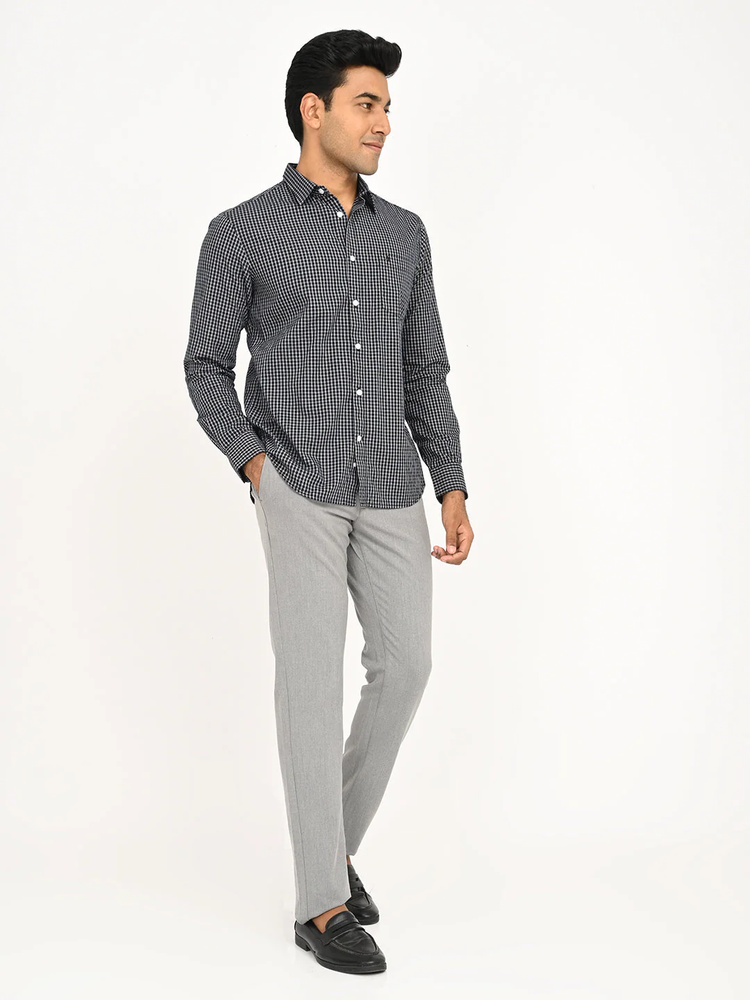 Men's Check Full Sleeve Cotton Shirt - Image 6