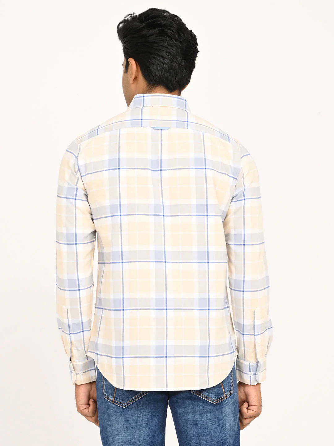 Men's Check Full Sleeve Cotton Shirt - Image 4