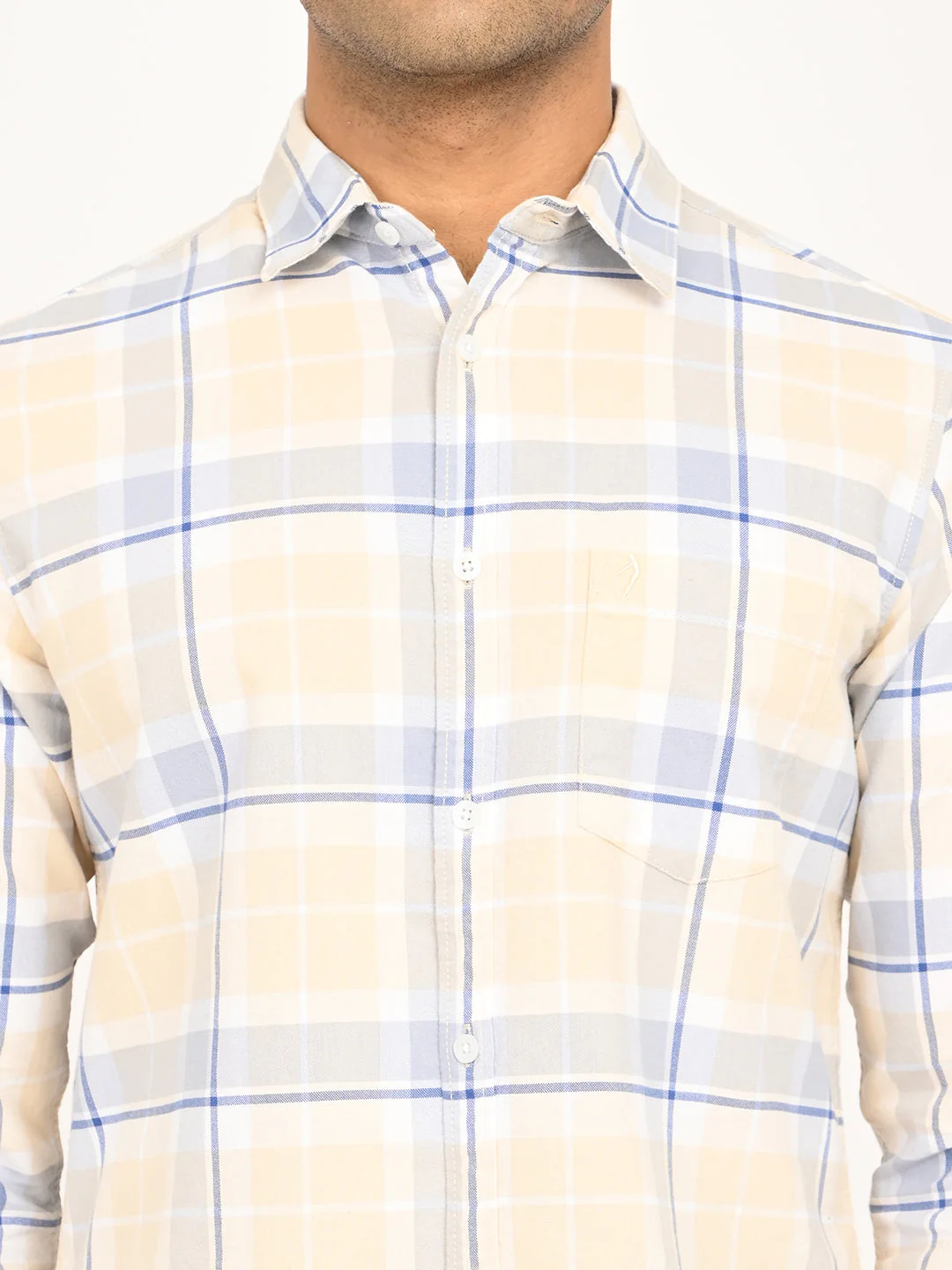 Men's Check Full Sleeve Cotton Shirt - Image 5