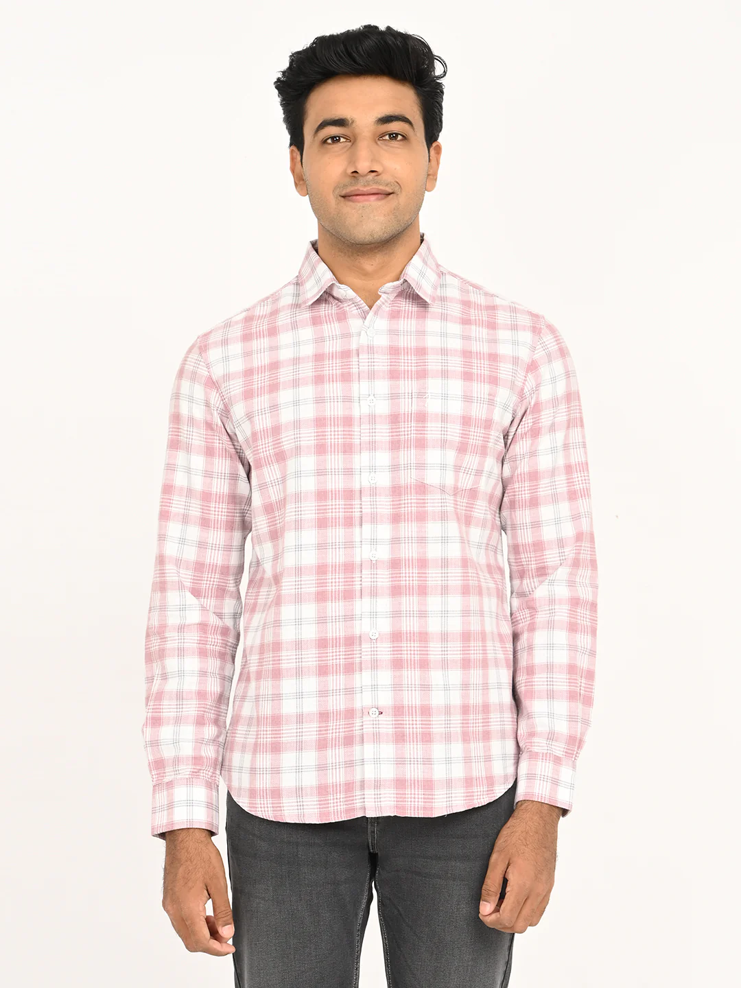 Men's Check Full Sleeve Cotton Shirt
