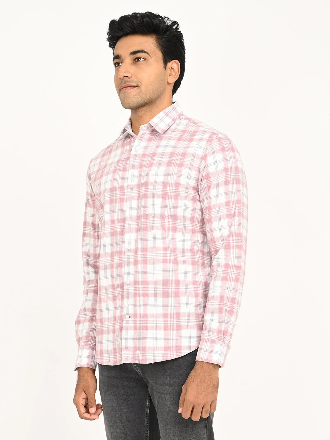 Men's Check Full Sleeve Cotton Shirt - Image 2