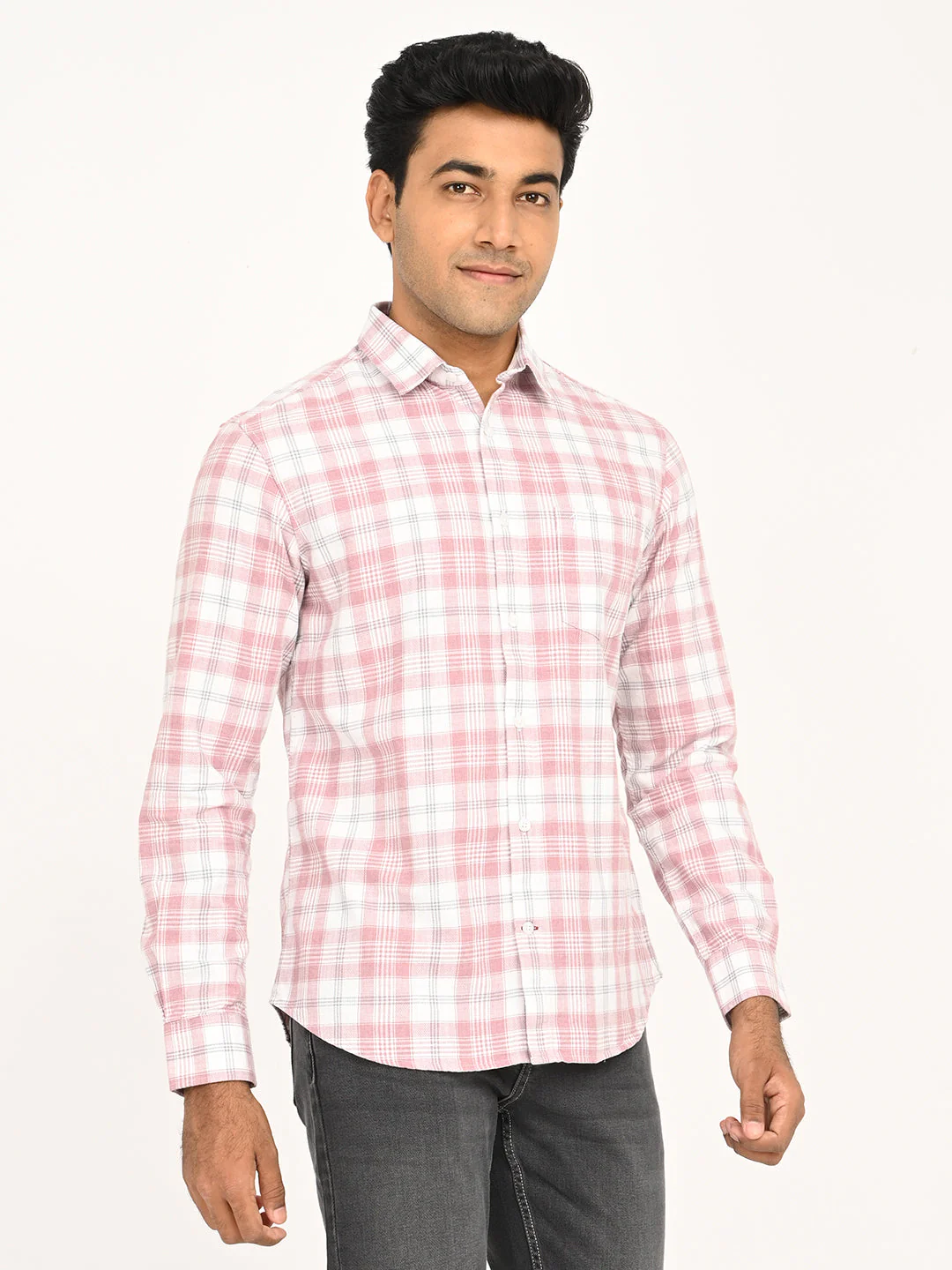 Men's Check Full Sleeve Cotton Shirt - Image 3