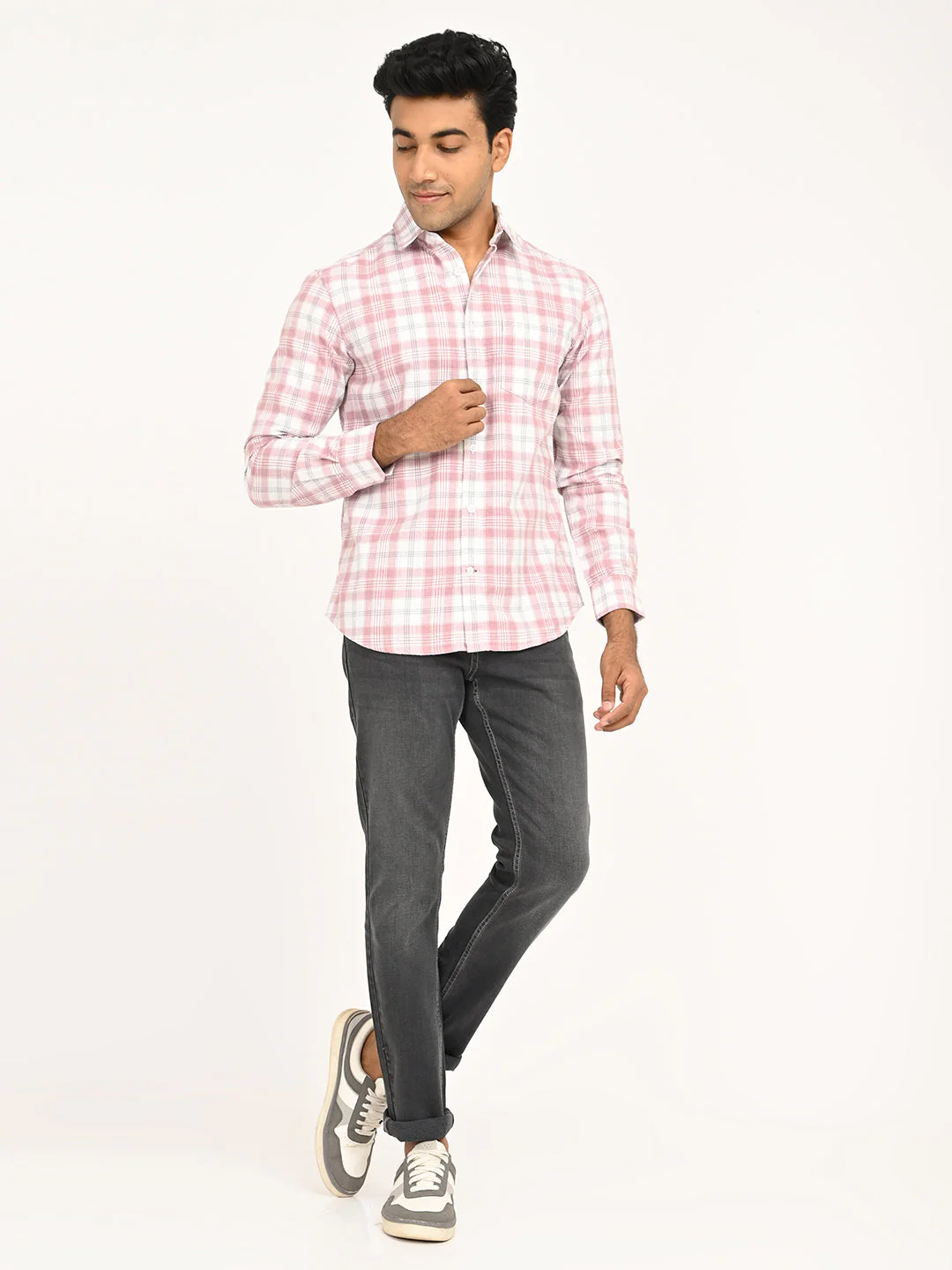 Men's Check Full Sleeve Cotton Shirt - Image 6