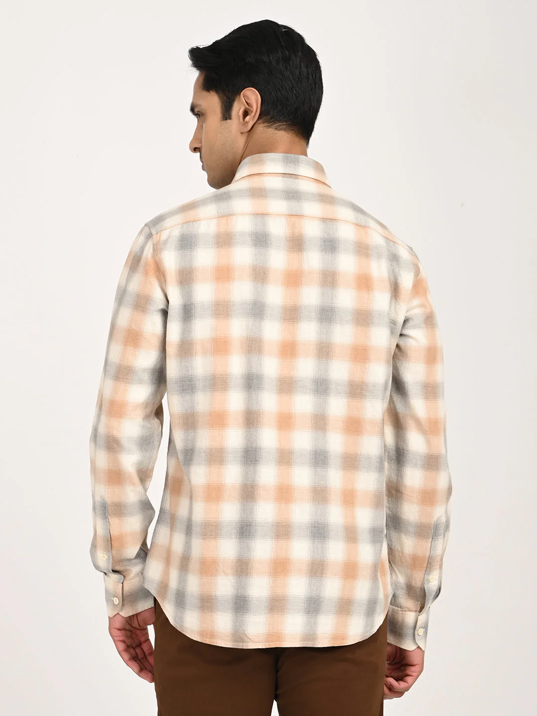 Men's Check Full Sleeve Cotton Shirt - Image 4