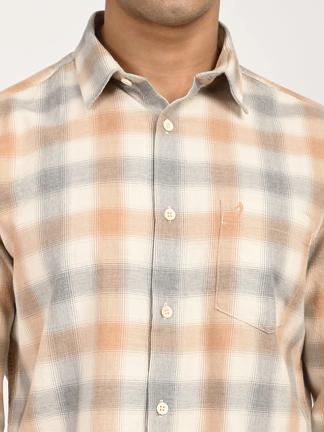 Men's Check Full Sleeve Cotton Shirt - Image 5