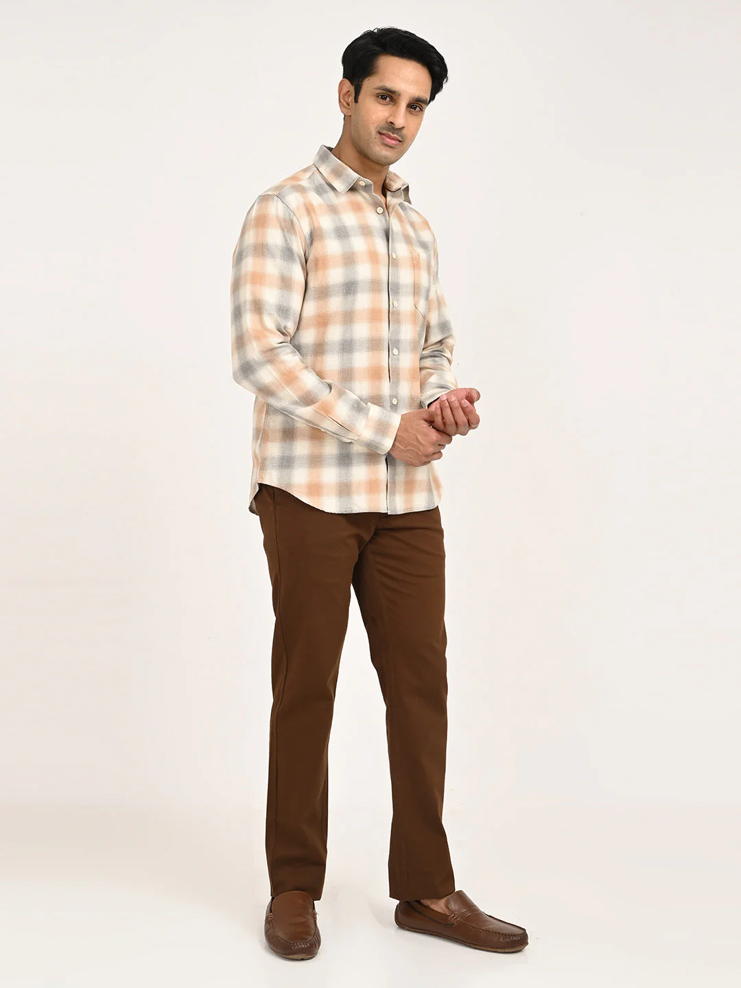 Men's Check Full Sleeve Cotton Shirt - Image 6