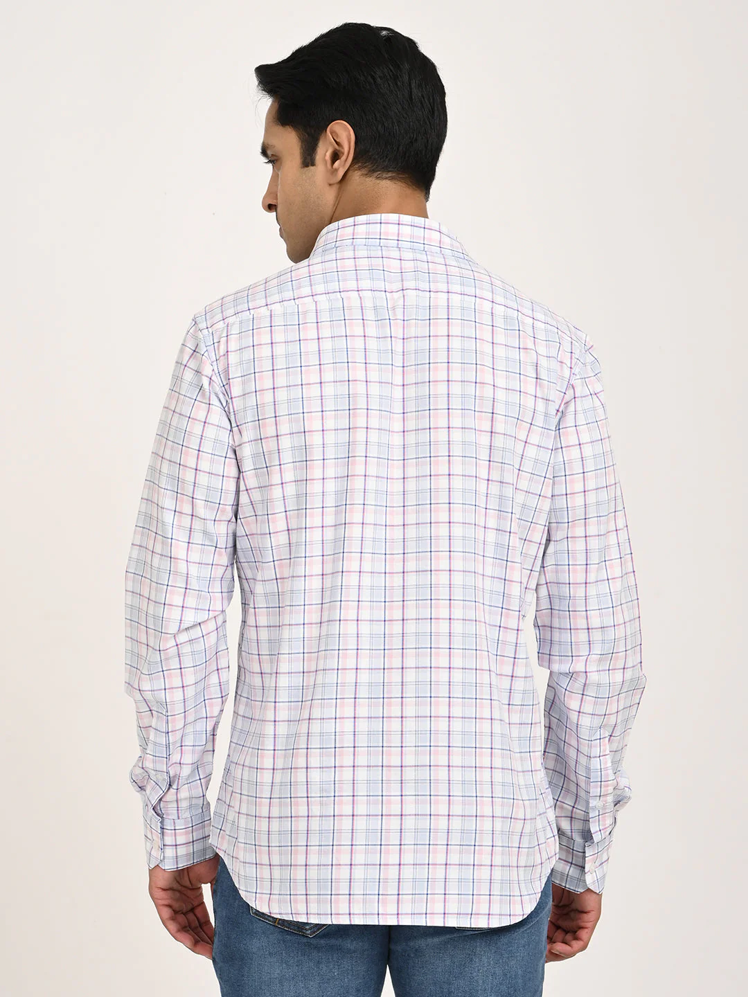 Men's Check Full Sleeve Cotton Shirt - Image 4