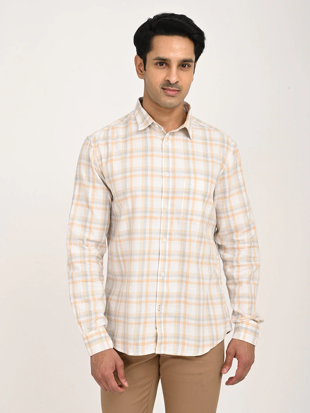 Men's Check Full Sleeve Cotton Shirt