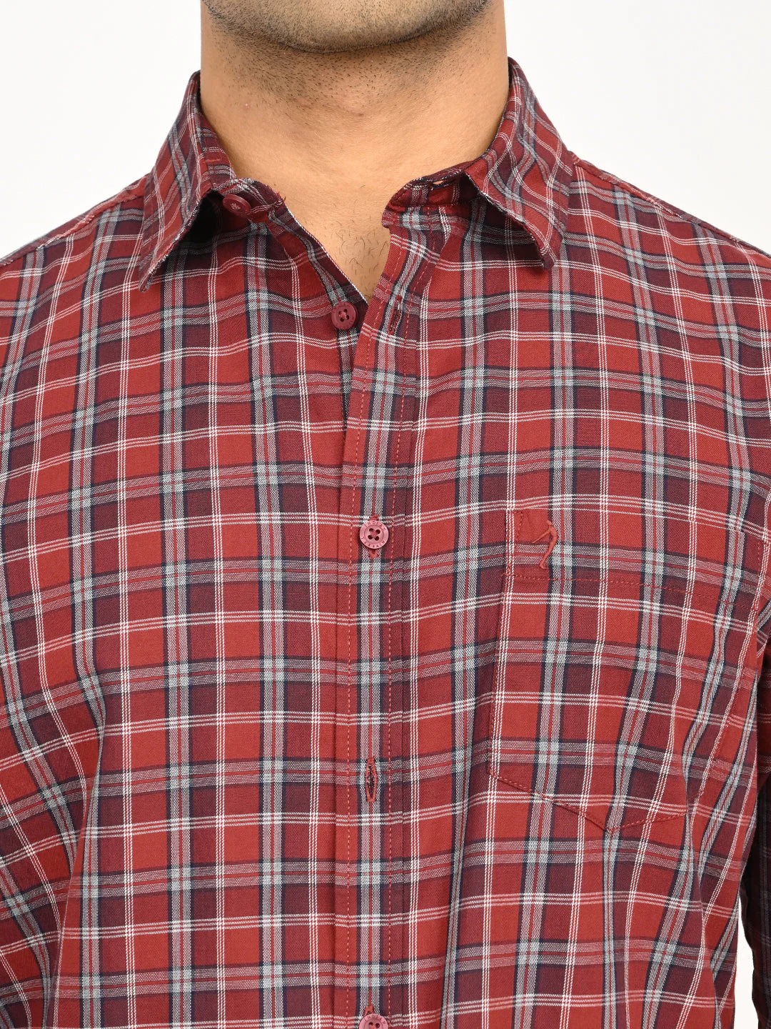 Men's Check Full Sleeve Cotton Shirt - Image 5