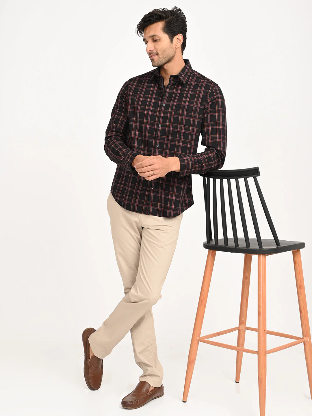 Men's Check Full Sleeve Cotton Shirt - Image 6