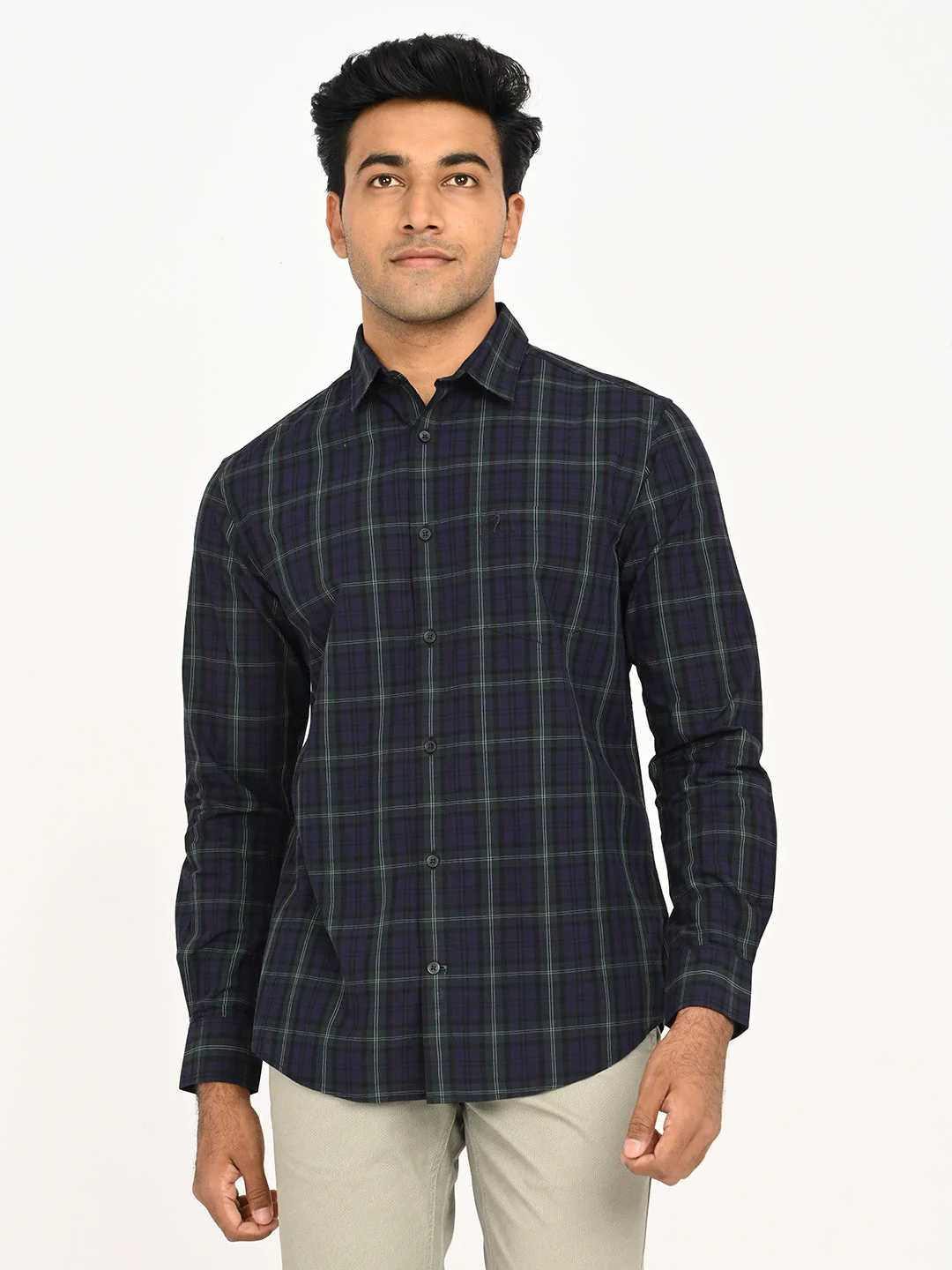 Men's Check Full Sleeve Cotton Shirt