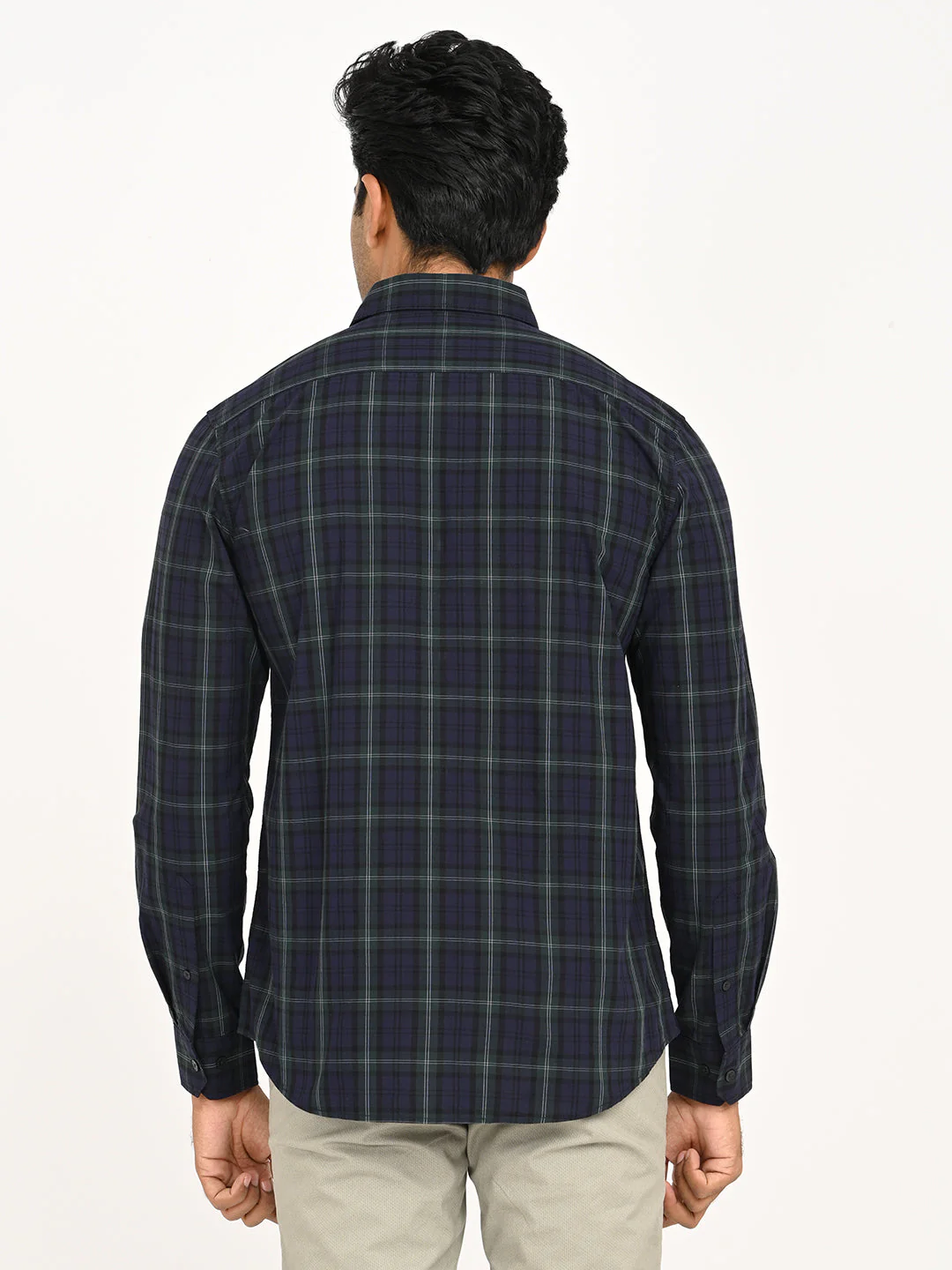 Men's Check Full Sleeve Cotton Shirt - Image 4