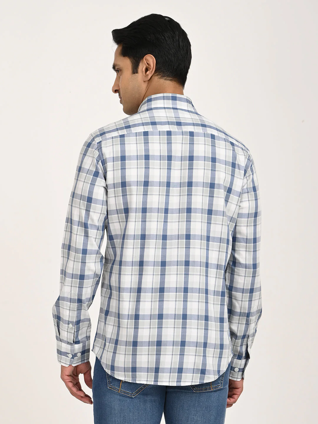Men's Check Full Sleeve Cotton Shirt - Image 4
