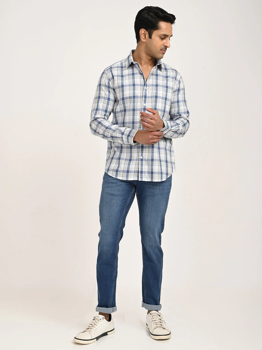 Men's Check Full Sleeve Cotton Shirt - Image 6
