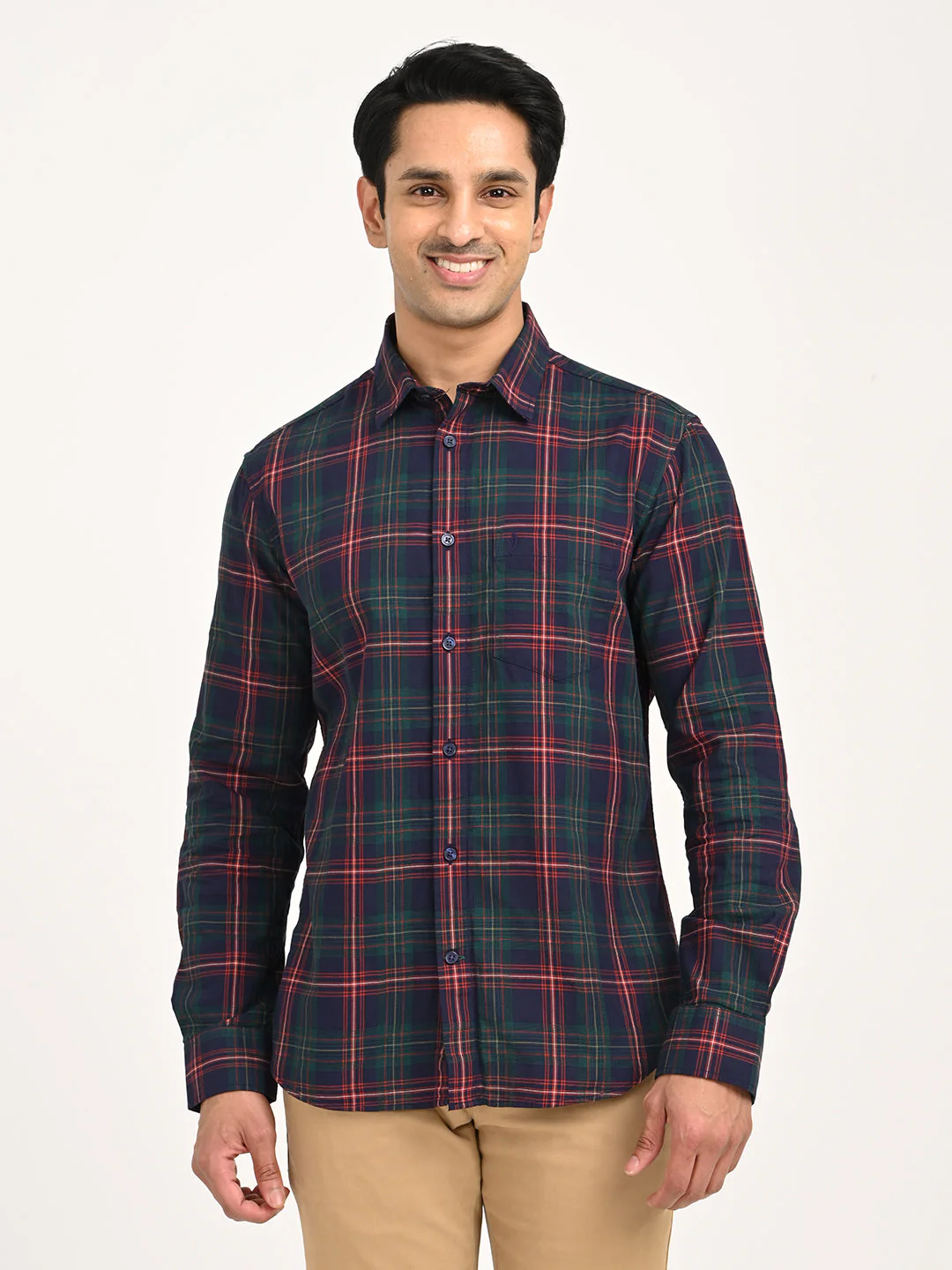 Men's Check Full Sleeve Cotton Shirt