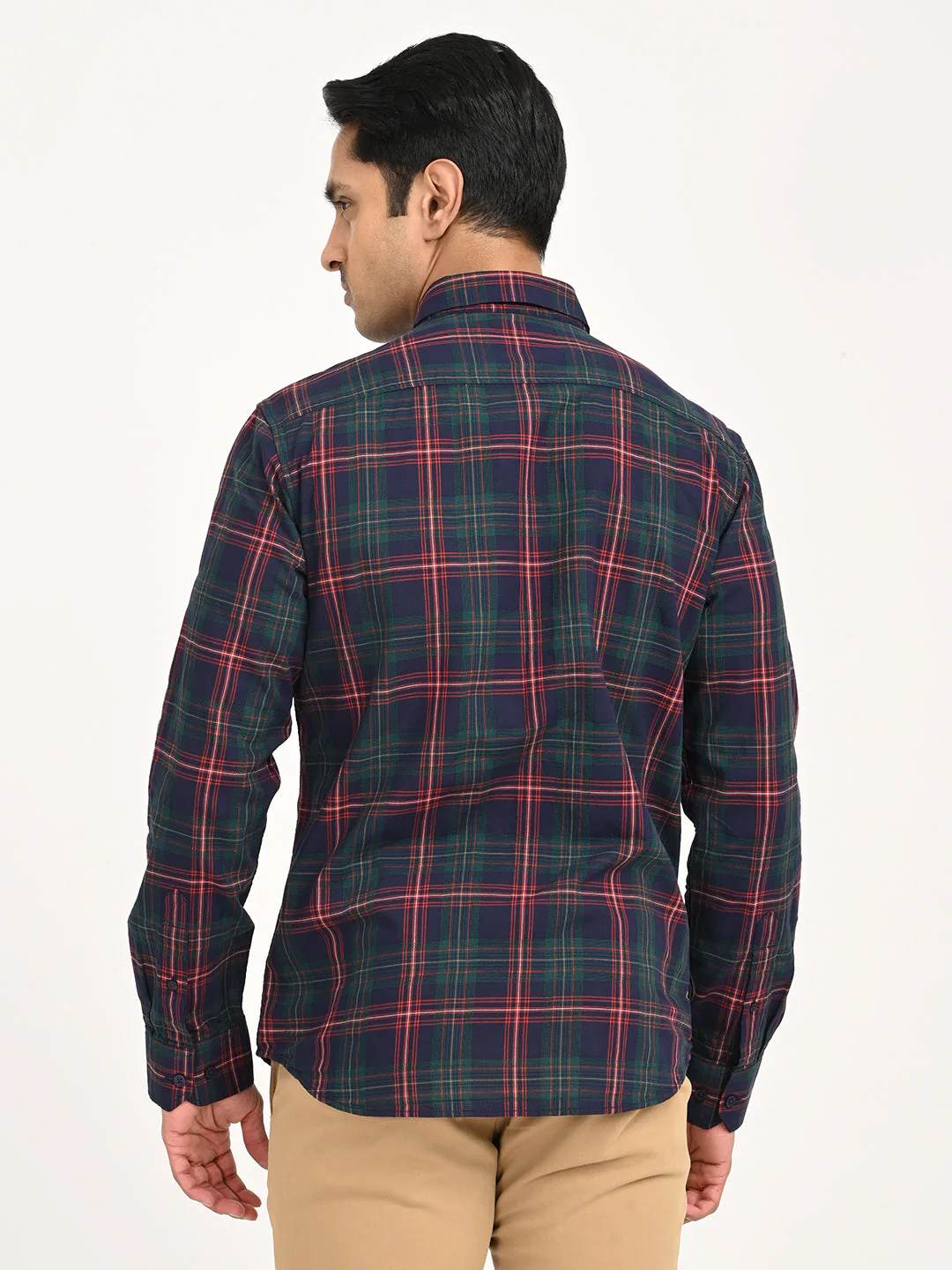 Men's Check Full Sleeve Cotton Shirt - Image 4
