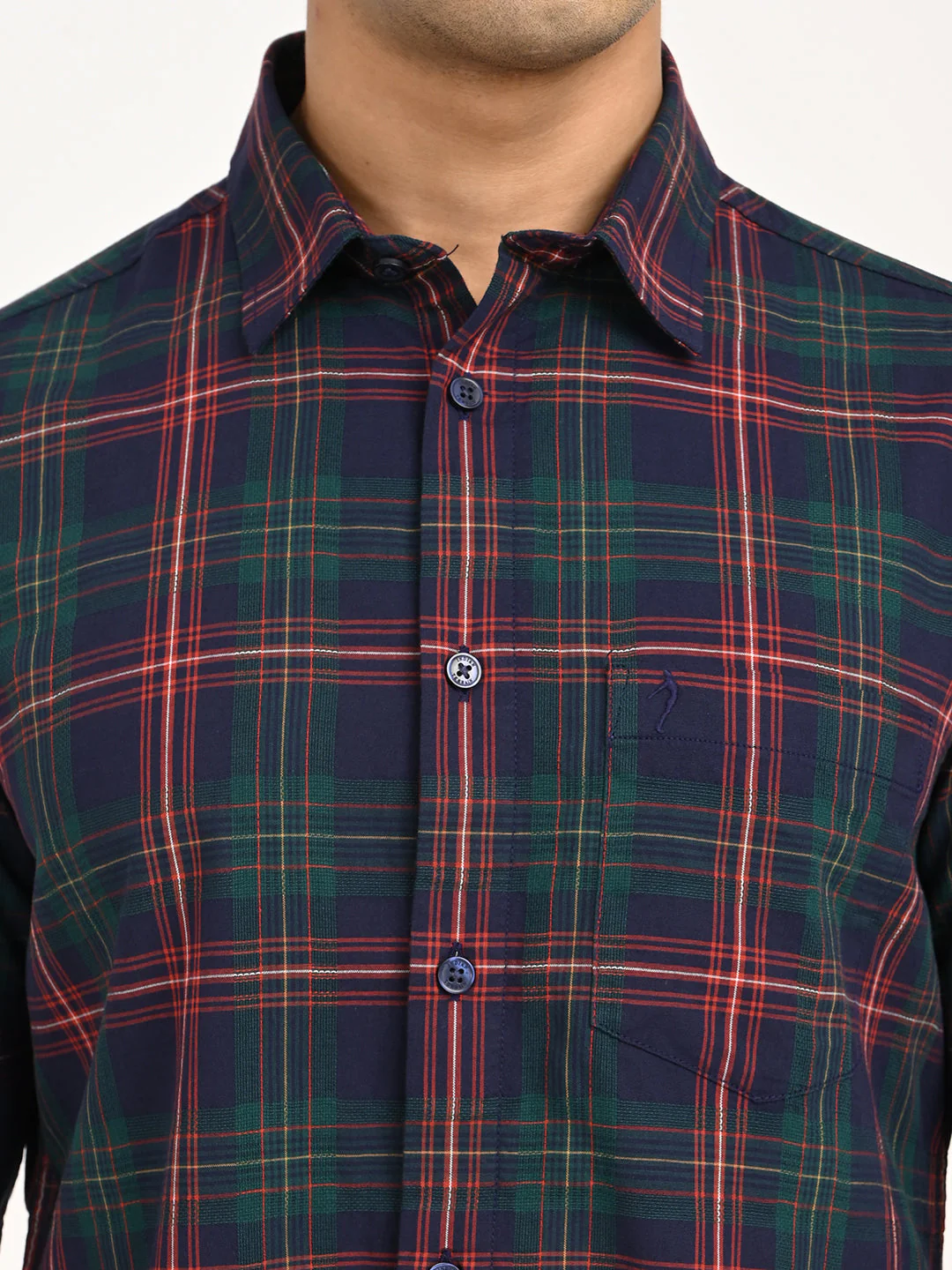 Men's Check Full Sleeve Cotton Shirt - Image 5