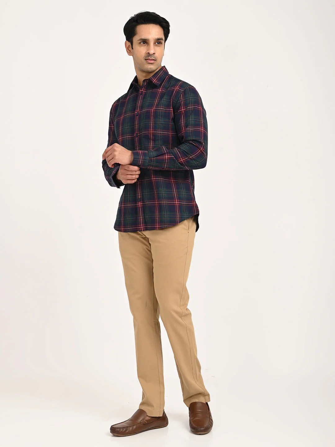 Men's Check Full Sleeve Cotton Shirt - Image 6