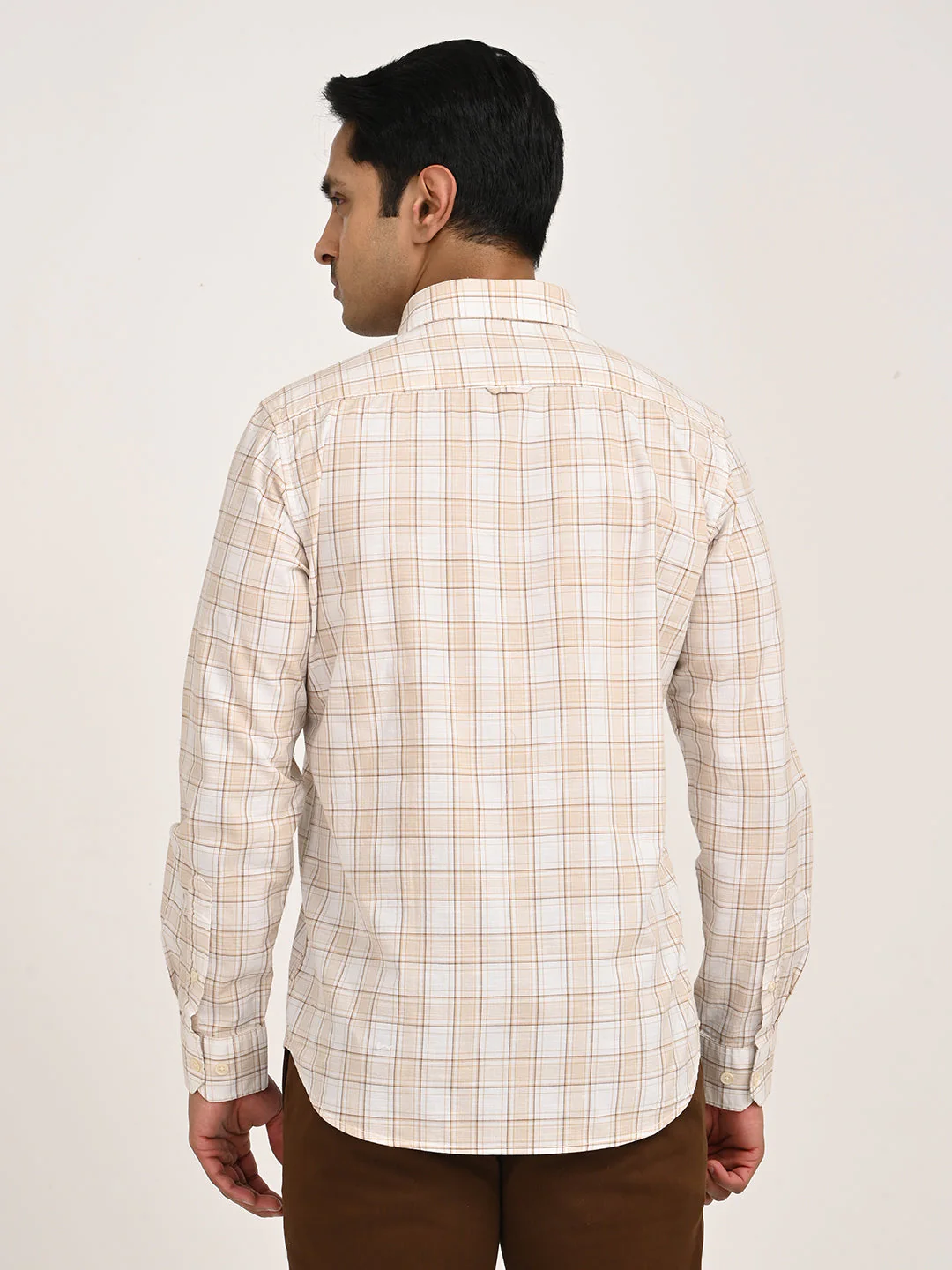 Men's Check Full Sleeve Cotton Shirt - Image 4