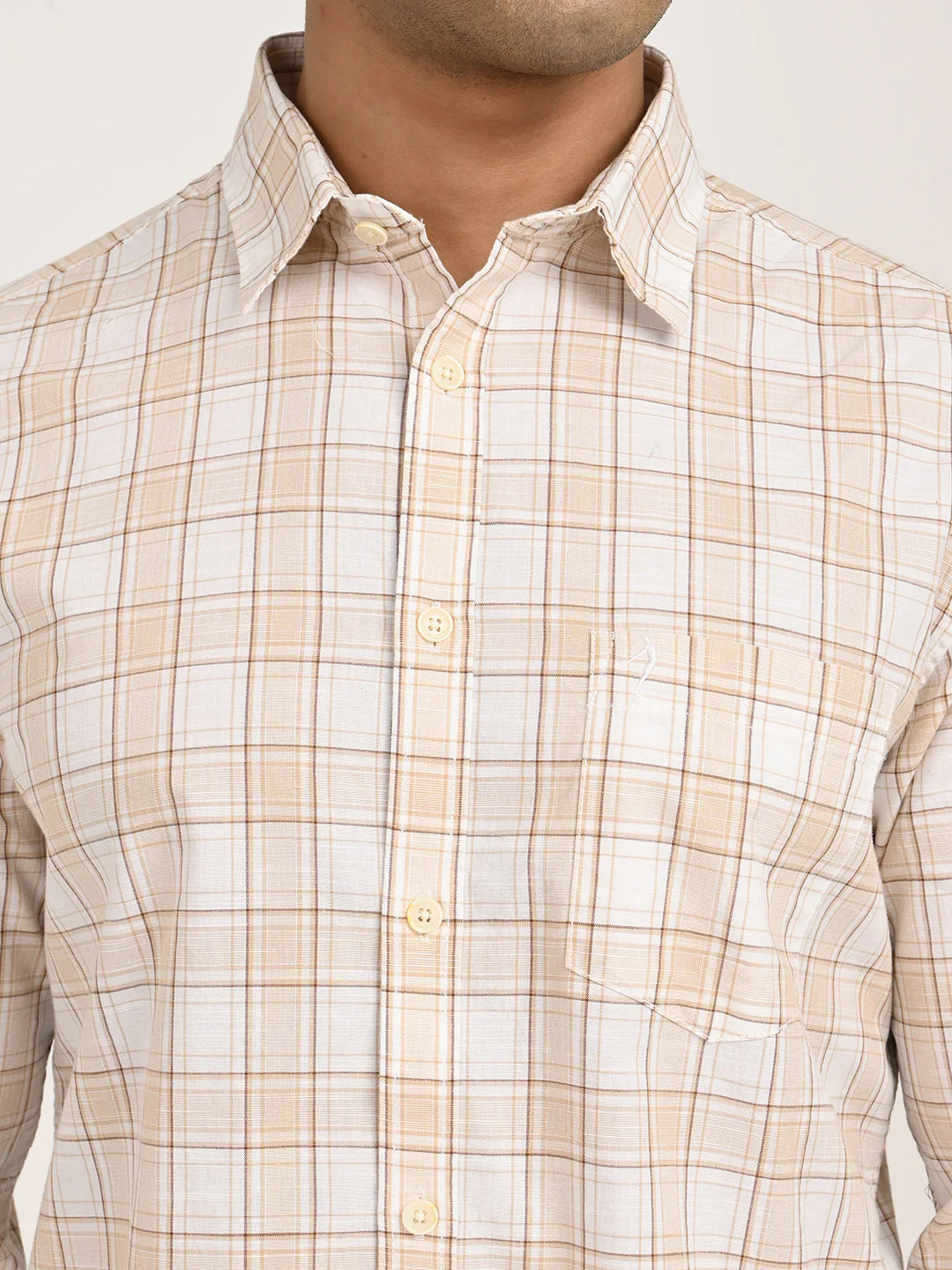 Men's Check Full Sleeve Cotton Shirt - Image 5