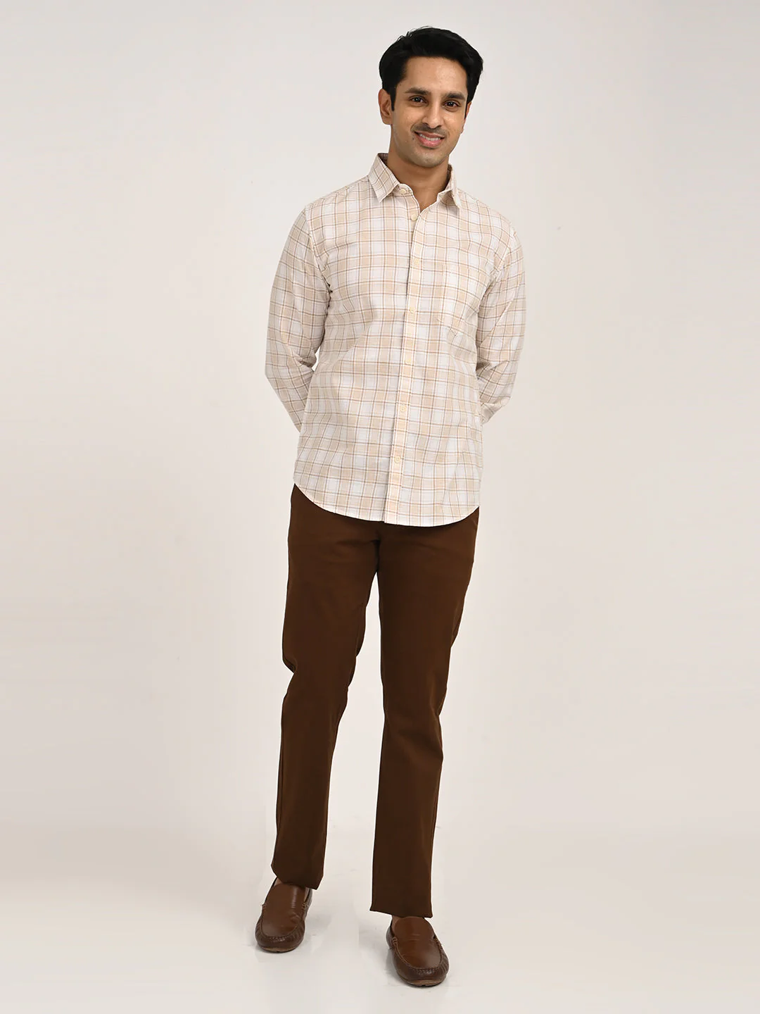 Men's Check Full Sleeve Cotton Shirt - Image 6