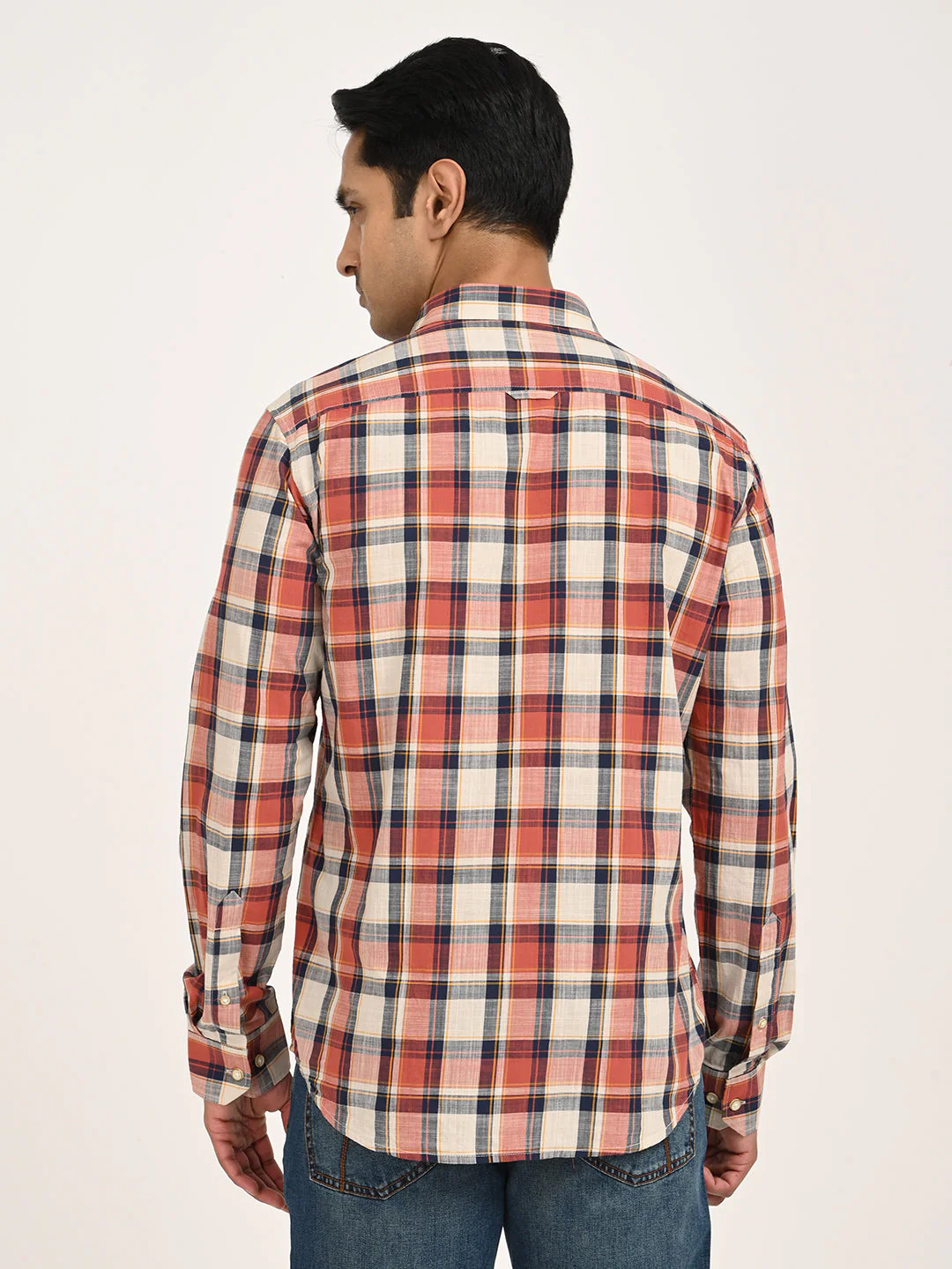 Men's Check Full Sleeve Cotton Shirt - Image 4