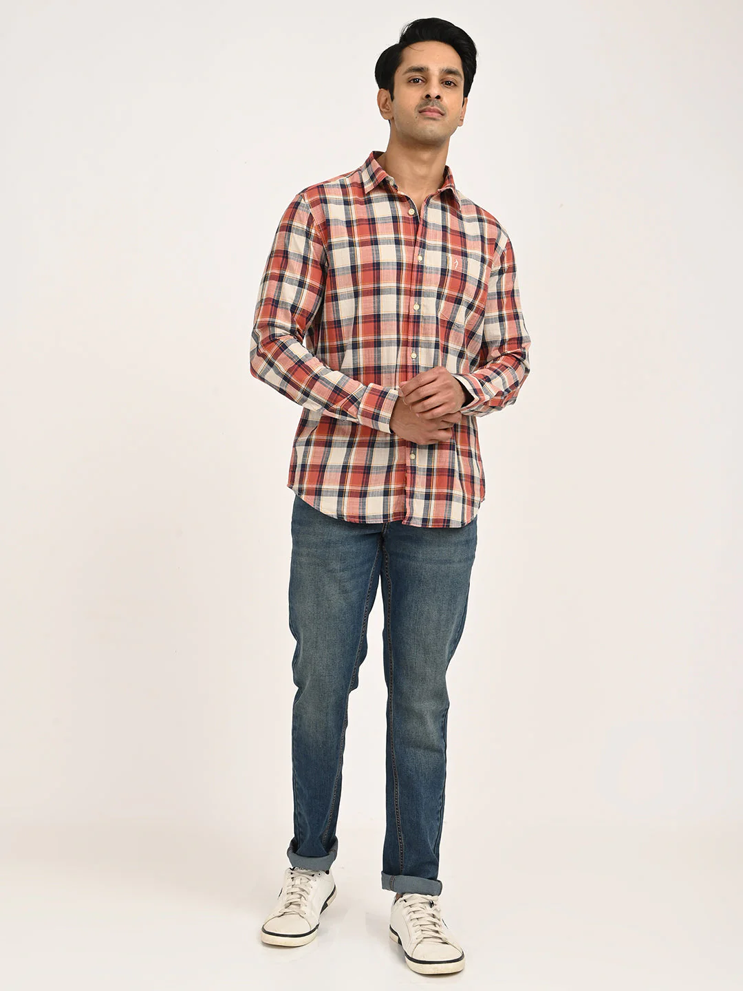 Men's Check Full Sleeve Cotton Shirt - Image 6