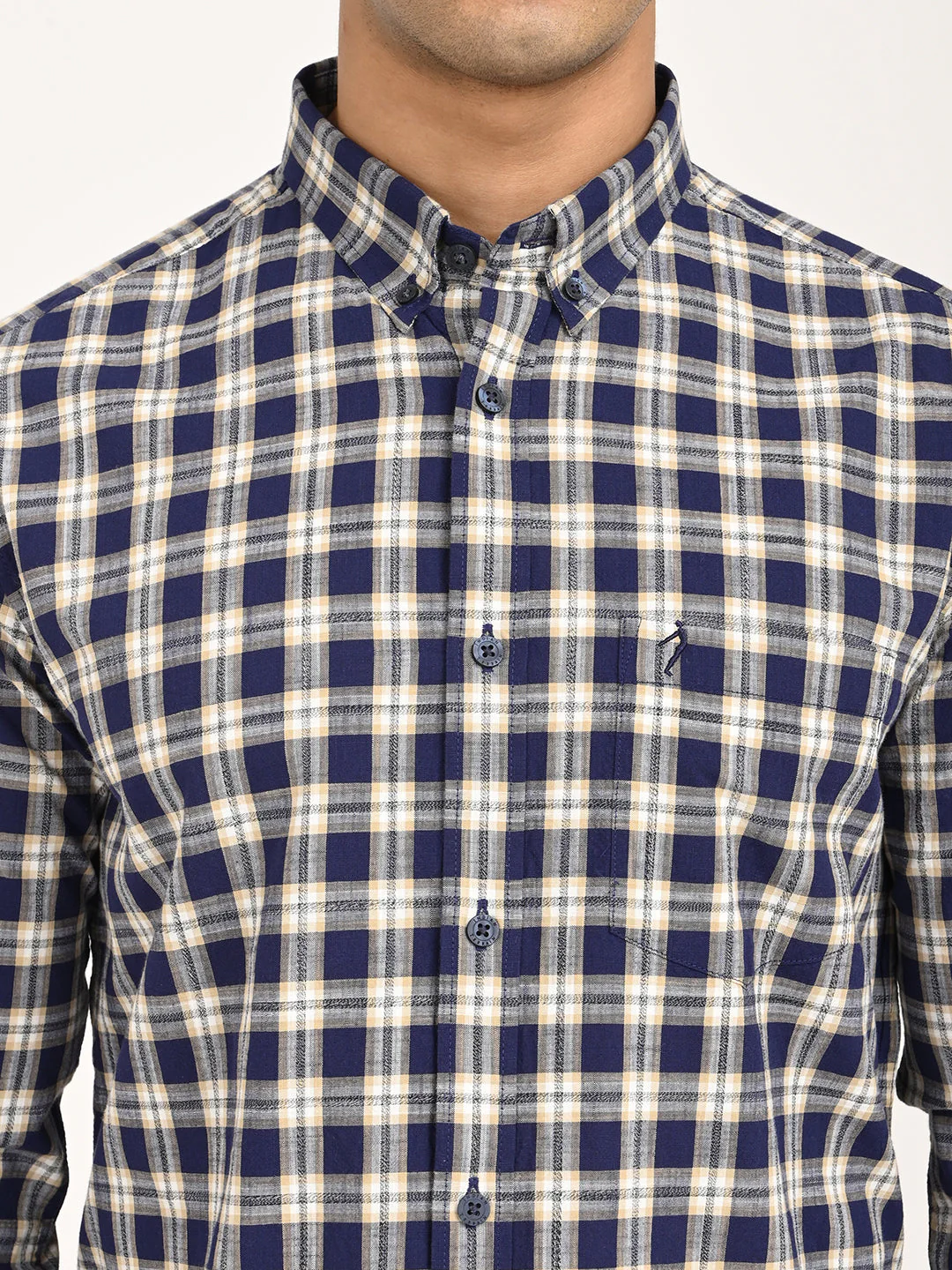 Men's Check Full Sleeve Cotton Shirt - Image 5