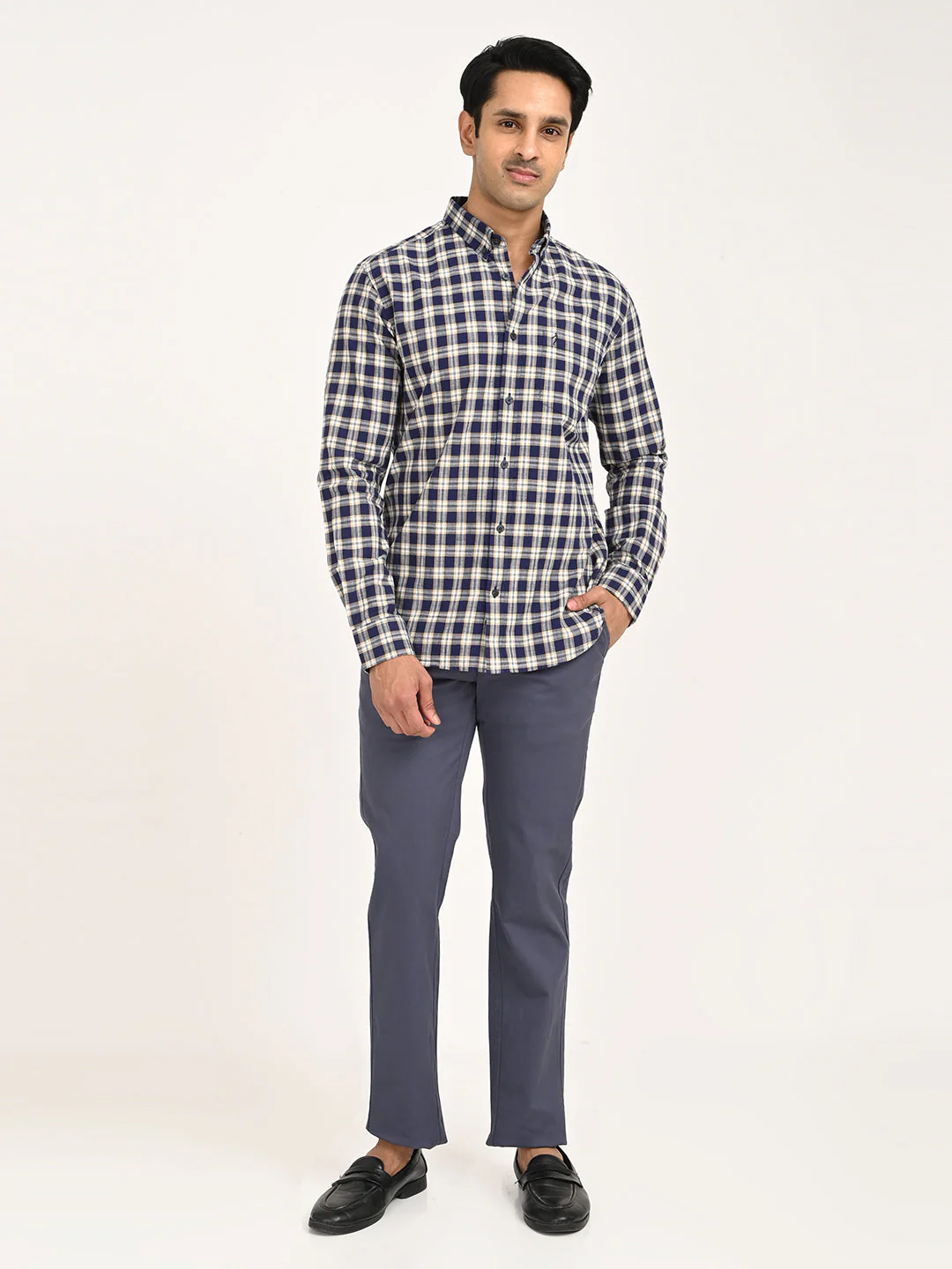 Men's Check Full Sleeve Cotton Shirt - Image 6