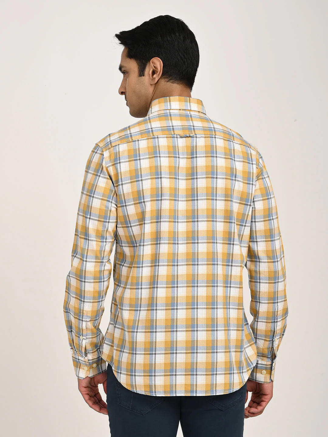 Men's Check Full Sleeve Cotton Shirt - Image 4