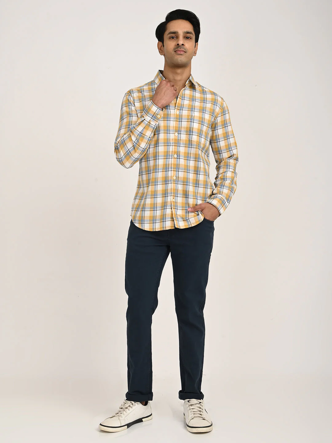 Men's Check Full Sleeve Cotton Shirt - Image 6