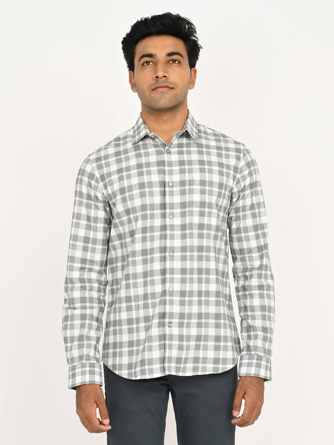 Men's Check Full Sleeve Cotton Shirt