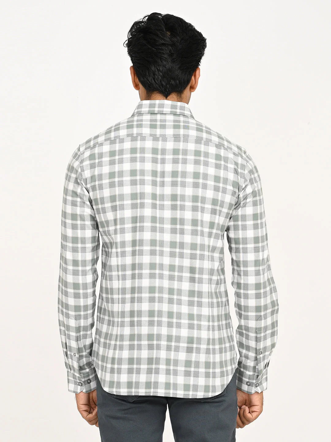 Men's Check Full Sleeve Cotton Shirt - Image 4