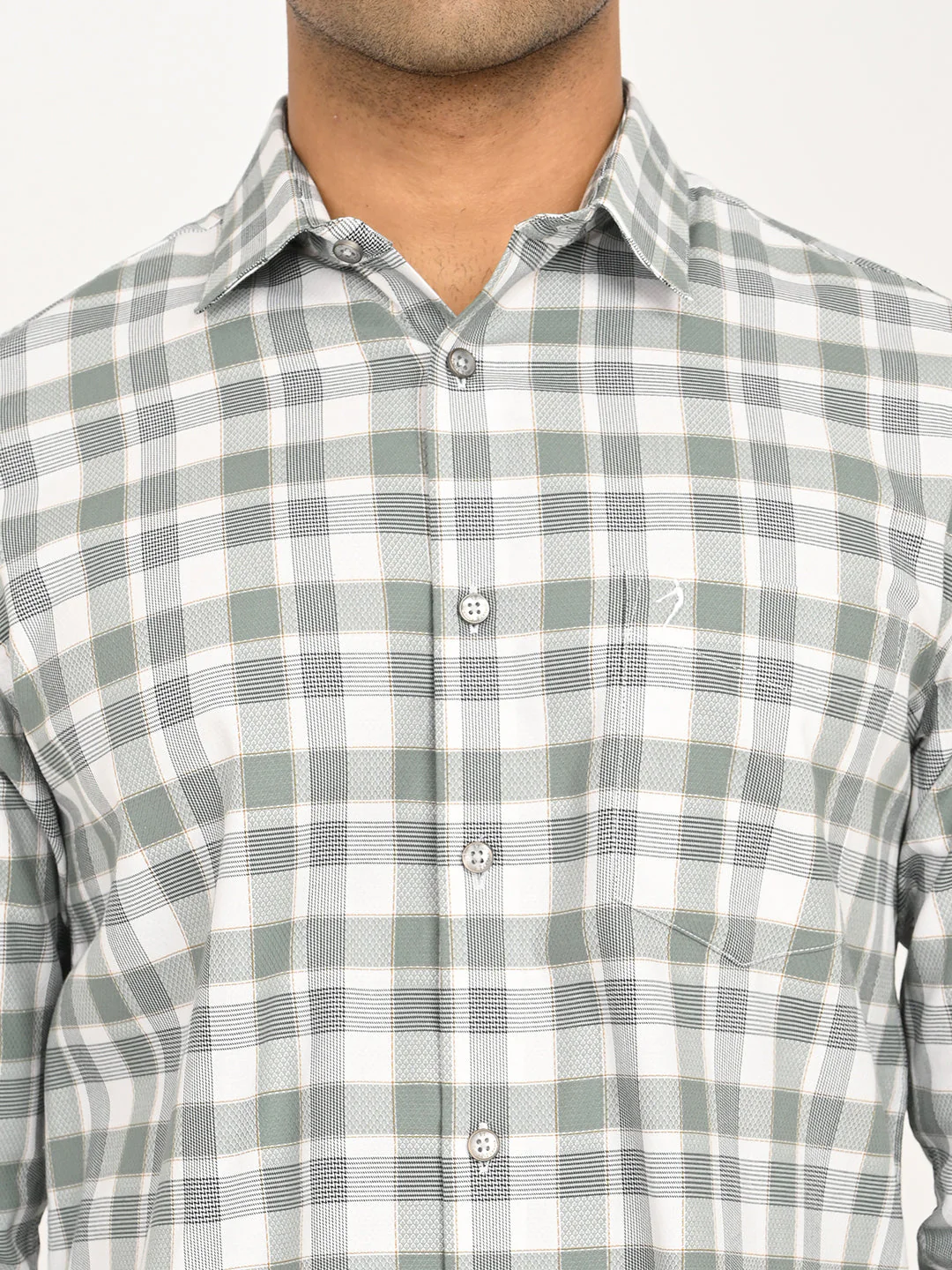 Men's Check Full Sleeve Cotton Shirt - Image 5