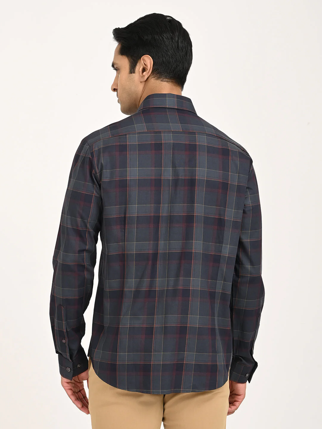 Men's Check Full Sleeve Cotton Shirt - Image 4