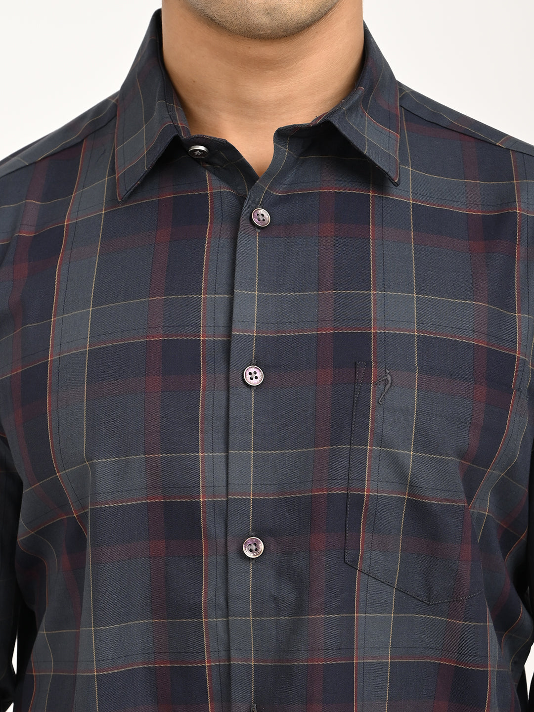 Men's Check Full Sleeve Cotton Shirt - Image 5