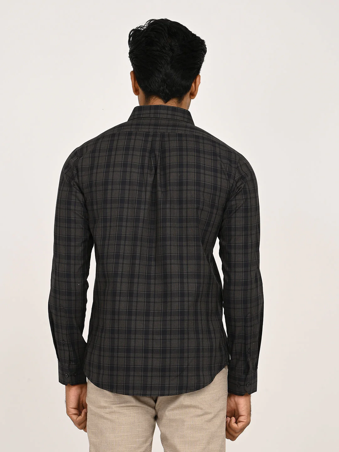 Men's Check Full Sleeve Cotton Shirt - Image 4