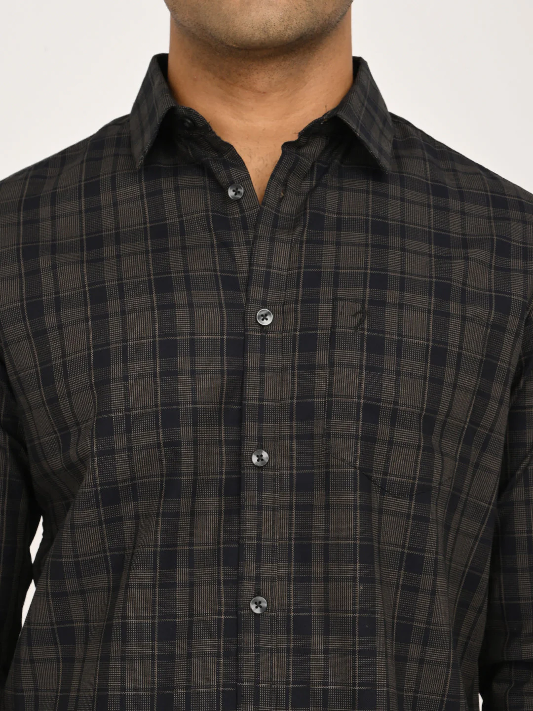Men's Check Full Sleeve Cotton Shirt - Image 5