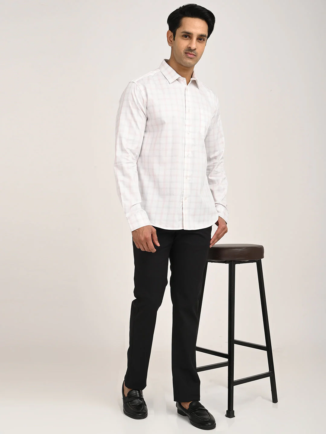 Men's Check Full Sleeve Cotton Shirt - Image 6