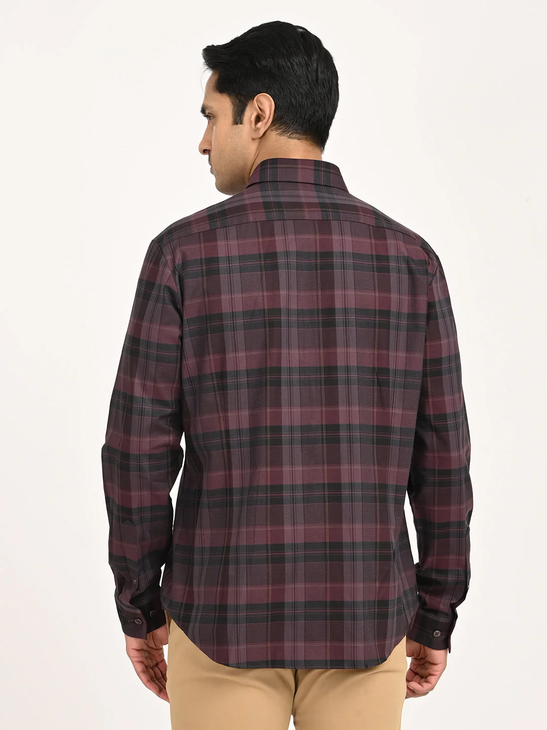 Men's Check Full Sleeve Cotton Shirt - Image 4