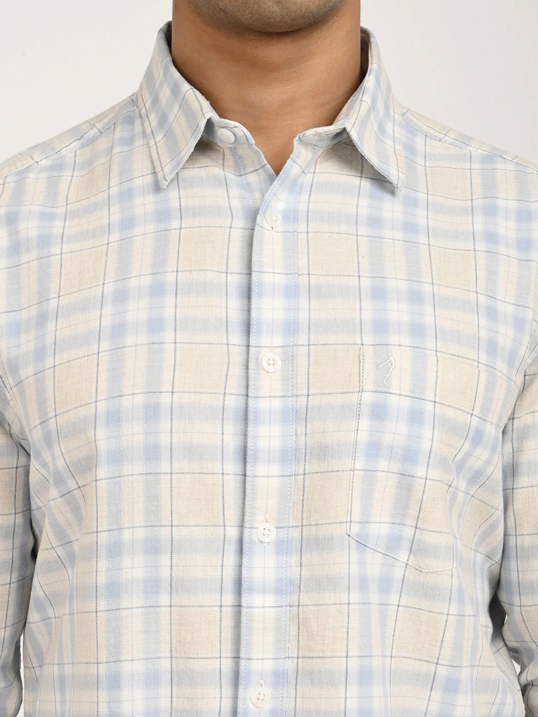 Men's Check Full Sleeve Cotton Shirt - Image 5